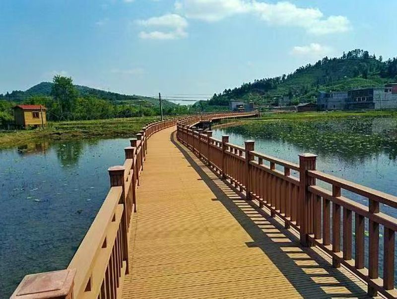 浙江省宁波市江北区慈城镇云湖景区的绿道